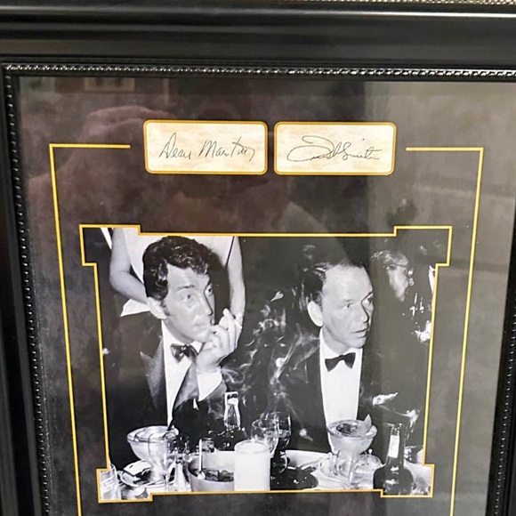Dean Martin Frank Sinatra 1961 Framed Photo Print w/ Quote 13.75x16.75
